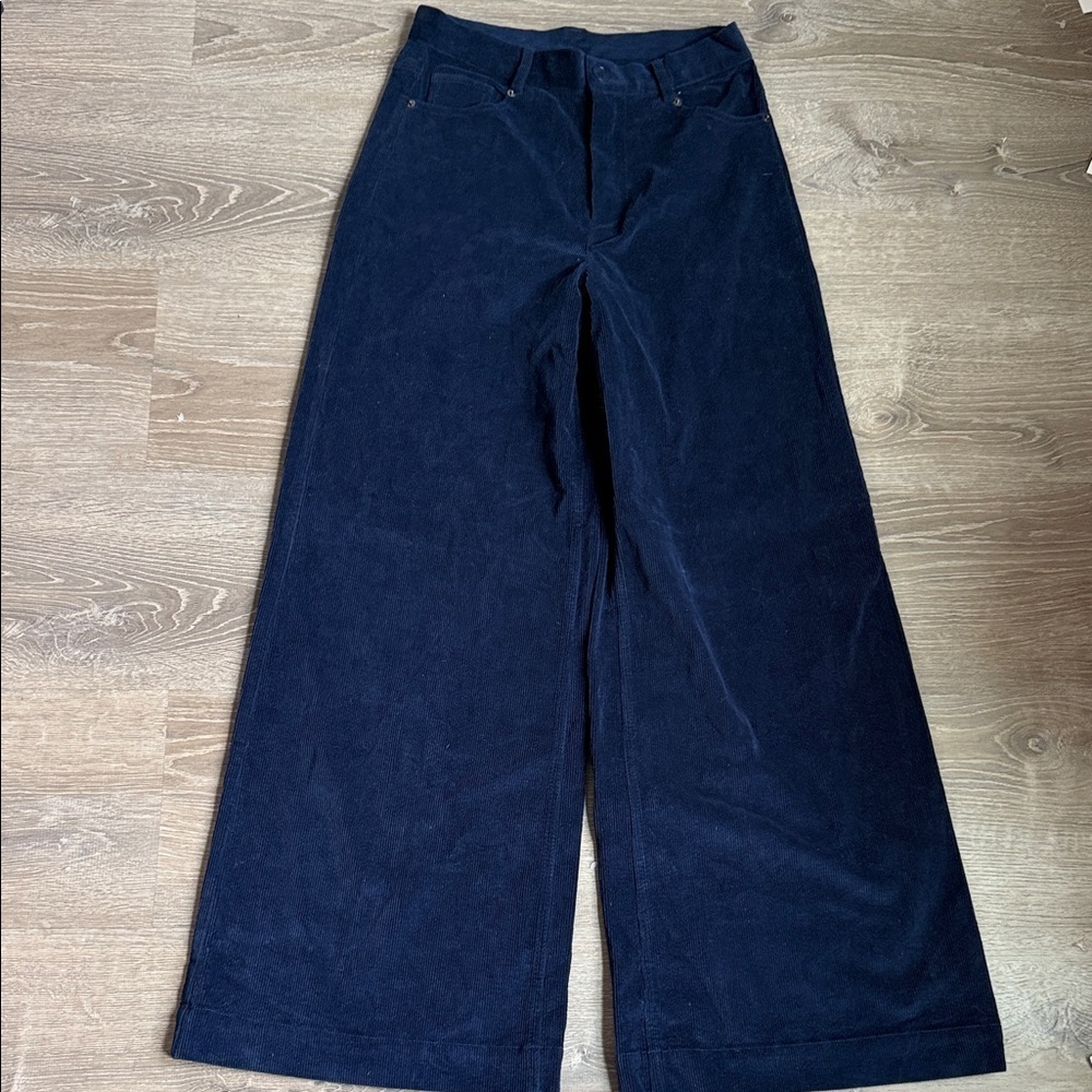 Sea New York Blue Carine Corduroy Wide Leg Jeans 6 - Picture 2 of 13